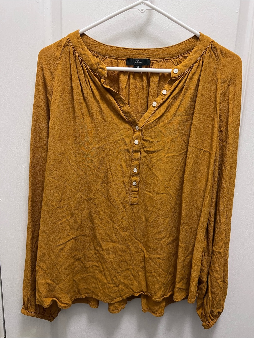 J. Crew Long-Sleeve Henley Top